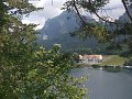 Pohled na jezero a Neuschwanstein